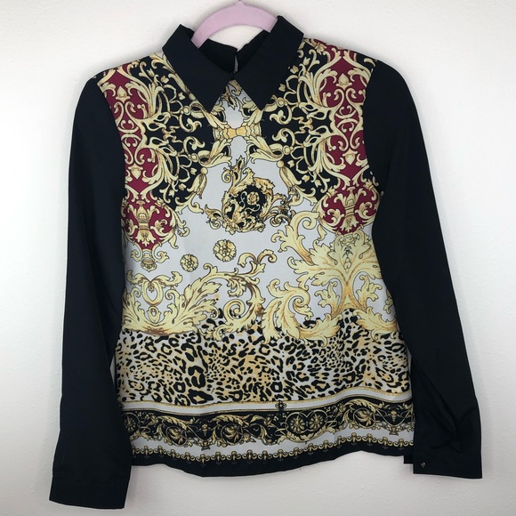 Rilversilt -Print Blouse - Size 4 - Picture 1 of 2